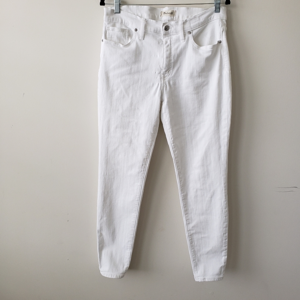 Madewell high-rise skinny jeans in pure white sz 32